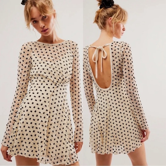 FREE PEOPLE Sheer Delight Mini Dress - Picture 1 of 16